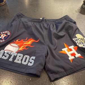 Houston Astros Men's Athletic Shorts - Navy Size XXL